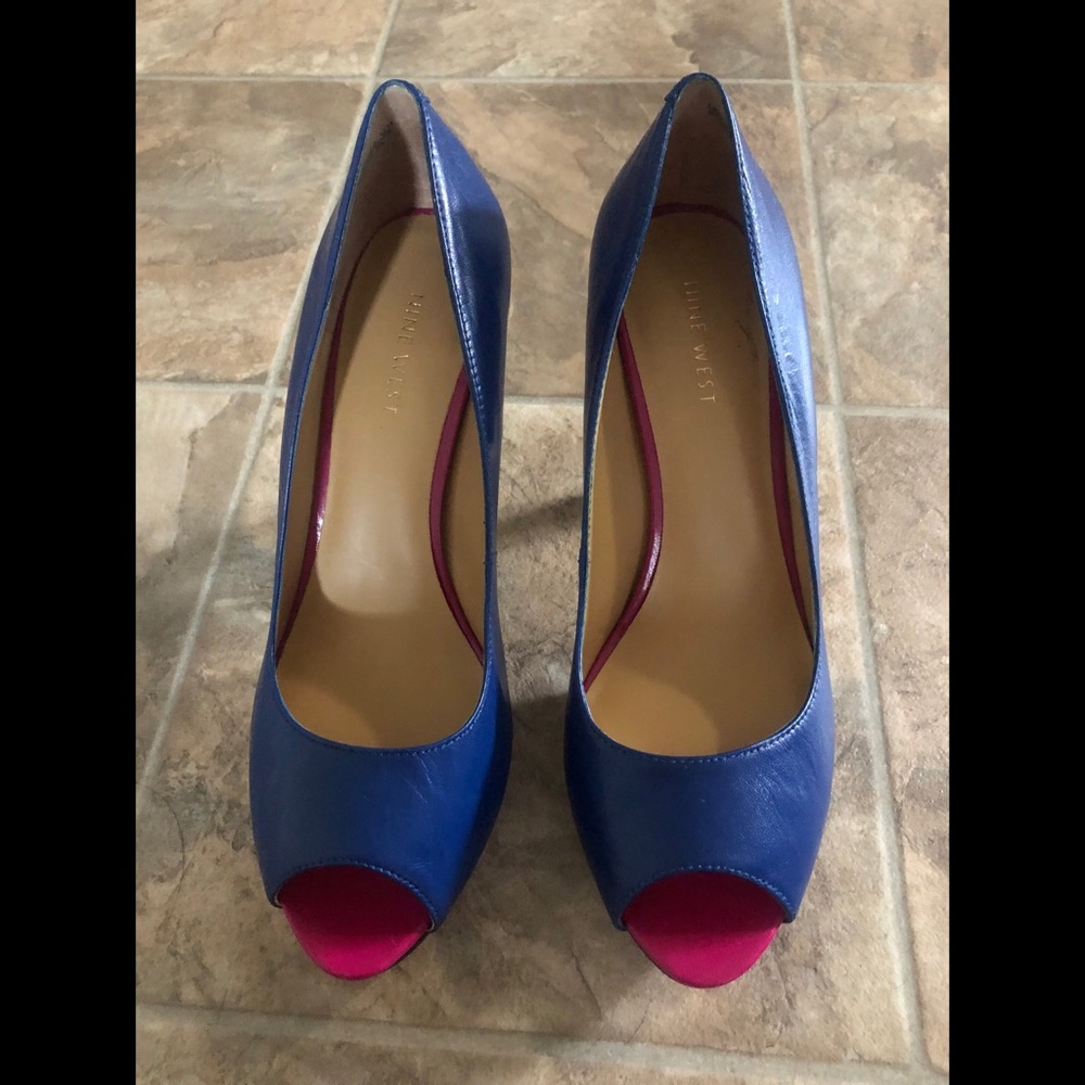 Nine West peep toe heels